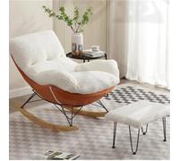 YCVAWEOD Moldia de guardería para guardería Rocker Rocker High Backrest Nursery Rocker cómodo LWX