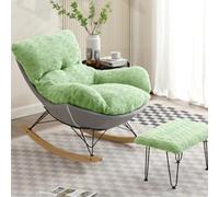 YCVAWEOD Moldia de guardería para guardería taponada rockera de Alto Respaldo High respalecería Rocker cómodo LWX