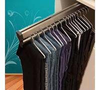 YCVAWEOD Pastelería de Ropa Ajustable 30-80 cm de Ropa expandible 201 Acero de Acero 25 kg de Capacidad 2 pcs 700 mm/27.56 Pulgadas exhibición en el hogar y minorista LWX