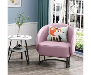 YCVAWEOD PU Modern Accent Sillón de Oro Marco de Oro de Lujo Moderno Acento de Acento, sillón tapizado para Dormitorio, Sala de Estar, Dormitorio, Oficina 7 LWX