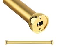 YCVAWEOD Rail de Armario de Oro Mate - Varilla de Armario Redonda de 70 cm con Tapas de Final de Ropa extraíble Barra de Toallas con Toalla Elegante para Ropa y Toallas LWX