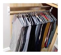 YCVAWEOD Rober de colgilla de Ropa Extensible: rieles deslizantes Ajustables para Vestuario, Organizador de Armario Que Ahorra Espacio para facilitar el Acceso LWX