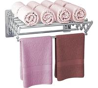 YCVAWEOD Ropa de Estante de Secado Plegable Ropa de Acero Inoxidable Plegable Ropa Seca de Secado Ropa de Toalla Plegable Percha de Aire para Toallas de Secado pañales Sujetadores 50 cm 50 cm LWX
