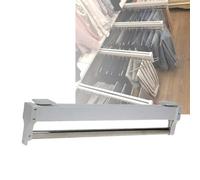 YCVAWEOD Ropa de extracción de Servicio Pesado Ajustable Rack Rail de 3060 cm Organizador de Vestuario de Acero con Capacidad de Carga de 25 kg Lavado de Espacios y el fácil Acceso (17.7