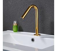 YCVAWEOD Sensor de Grifo de Cuenca infrarroja Toque Tapón de baño Caliente y fría Sensor Automático Tap Iniciado para el baño Tap Batería de Oro de la Rosa LWX
