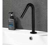 YCVAWEOD Sensor de Grifo de Cuenca infrarroja Toque Tapón de baño Caliente y fría Sensor Automático Tap Iniciado para el baño Tap Batería de Oro de la Rosa LWX