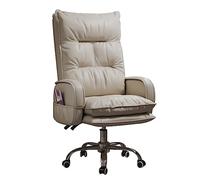 YCVAWEOD Silla de Acento Beige Silla de Oficina con Ruedas Silla de computadora Silla de computadora - Elegante y cómodo para Uso en el hogar o la Oficina LWX