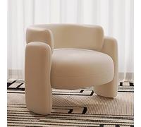 YCVAWEOD Silla de Barril del hogar, sofá cómoda casa pequeña Sala de Estar de sofá de Mediados de Siglo Silla de Barril de Acento Moderno con Tela de Terciopelo para Sala LWX