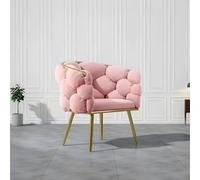 YCVAWEOD Silla de Comedor de Terciopelo Moderna con Patillas Doradas tapizadas para la Sala de Estar o diseño de Dormitorio para el Maquillaje y el tocador cómodo LWX