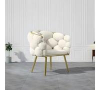 YCVAWEOD Silla de Comedor de Terciopelo Moderna con Patillas Doradas tapizadas para la Sala de Estar o diseño de Dormitorio para el Maquillaje y el tocador cómodo LWX