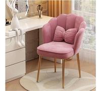 YCVAWEOD Silla de Maquillaje: Elegante sillón de lujos de un sillón de Terciopelo para Sala de Estar, Dormitorio y Oficina con Elegantes Patas de Metal LWX