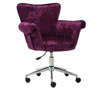 YCVAWEOD Silla de Oficina 360 ° sillas de computadora giratorias Tela de Terciopelo holvero cómodo, Acolchado, Silla de tareas de Alta Ajustable para la Oficina, Sala de Estar, Sala de Cama Silla de