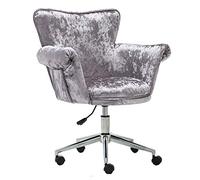 YCVAWEOD Silla de Oficina 360 ° sillas de computadora giratorias Tela de Terciopelo holvero cómodo, Acolchado, Silla de tareas de Alta Ajustable para la Oficina, Sala de Estar, Sala de Cama Silla de