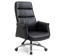 YCVAWEOD Silla de Oficina, computadora de Cuero cómodo Silla de Escritorio de Respaldo reclinable reclinable, sin Almohadilla LWX