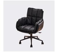 YCVAWEOD Silla de Oficina de Cuero 360 ° Silla de Escritorio giratoria giratoria con una cómoda Altura Ajustable de Respaldo Acolchada para Estudio y Uso de la Sala de Estar LWX