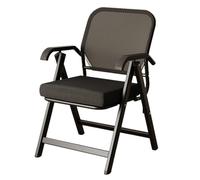 YCVAWEOD Silla de Oficina de Malla Plegable: cómodo Reposo en el sillón para reuniones, Conferencia, recepción y Sala de capacitación, diseño de Ahorro de Espacio (Negro) LWX