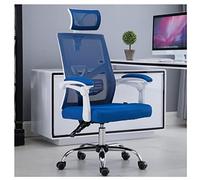 YCVAWEOD Silla de Oficina ejecutiva Malla con reclinación Ajustable y elevación cómoda Silla de computadora para el hogar y Trabajo Elegante sillón Durante largas Horas de Estar sentados LWX
