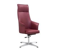 YCVAWEOD Silla de Oficina ejecutiva reclinable de Altura Ajustable - Asiento de computadora de Cuero, LWX