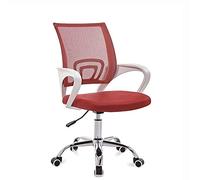 YCVAWEOD Silla de Oficina ejecutiva SwiveladJustable Desk Silla de Escritorio versátiles de Malla versátil para la Silla de tareas para el hogar y la Oficina 10 Colores Disponibles (Redframe) LWX