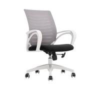 YCVAWEOD Silla de Oficina en casa, Ruedas caseras de Maldita en la Parte Posterior del Escritorio de Malla giratoria Silla de tareas giratorias cómodas (Gris) LWX