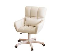 YCVAWEOD Silla de Oficina Silla de computadora para el hogar con 360 ° Giratorio, Soporte Lumbar y reposabrazos - sillón de tareas cómodos para Estudio, Dormitorio, Sala de computadoras LWX