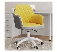 YCVAWEOD Silla de Oficina Silla de tocador Giratorio Moderno con Ruedas Taburete Ajustable para Maquillaje y sillón Elegante para el hogar para el Dormitorio cómodo Silla de tareas rodantes LWX