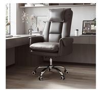 YCVAWEOD Silla de Oficina Silla giratoria Ajustable Silla de Juego de Cuero Gris (sin Pedal): cómodo y Elegante para el Uso de la Oficina y los Juegos LWX