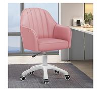YCVAWEOD Silla de Oficina Silla giratoria Moderna con Altura Ajustable y reposabrazos Silla de Maquillaje con Elegante y de diseño para el hogar (Rosa) LWX