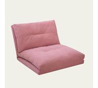 YCVAWEOD Silla de Piso con Soporte Trasero, sofá Perezoso, Silla de sofá de salón con Apoyo Trasero, Silla de Juego Plegable, Leer los Juegos meditando rosa-95 * 85 * 70cm LWX