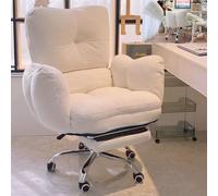 YCVAWEOD Silla de sofá Perezoso Silla de Juego Impermeable sillas de Estudio de Tela técnica reclinable para el Escritorio de Casas de Dormitorio Sala reclinable Sala de Estar LWX