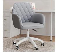 YCVAWEOD Silla Desk Desk Silla Silla Tarea de sillón con Altura Ajustable, Silla de computadora Acento tapizado (tamaño: tamaño, Color: Gris) LWX