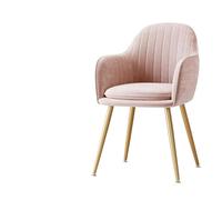 YCVAWEOD Silla Elegante con Asiento Acolchado y Patas de Metal Dorada, Sala de Estar, la Oficina o el área de Maquillaje, Ideal para Leer y Relajarse LWX