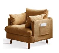 YCVAWEOD Silla Elegante con Asiento Acolchado y Patas de Metal Dorada, Sala de Estar, la Oficina o el área de Maquillaje, Ideal para Leer y Relajarse LWX