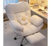 YCVAWEOD Silla reclinable de Juegos y Juegos - sofá Perezoso Ajustable para Dormitorio y Estudio en casa - cómodo Asiento de Escritorio de Respaldo para la Sala de Estar y la computadora LWX