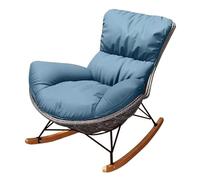 YCVAWEOD Silla reclinable Silla Separable sillones separables sofá Silla Perezosa, Silla de Ocio de Rattan de PE para balcón, Sala de Estar, Patio en casa (Azul) LWX