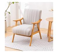 YCVAWEOD Sillón Acolchado - Marco de Madera y cojín Suave para Sala de Estar, Oficina, Dormitorio - Silla de Lectura cómoda para relajación acogedora LWX