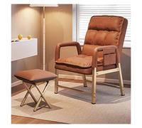 YCVAWEOD Sillón de Cuero Moderno con diseño de Respaldo Ajustable otomano reclinable LWX