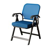 YCVAWEOD Sillón de Oficina Plegable - Silla de Malla de Malla para reuniones, conferencias, Salas de recepción y capacitación - Diseño Azul cómodo LWX