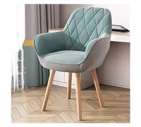 YCVAWEOD Sillón Giratorio Gris: Silla de Acento tapizado para Espacios pequeños, sin Ruedas, Elegante Escritorio y Silla de Comedor con Patas de Madera, Sala de Maquillaje y la Oficina LWX