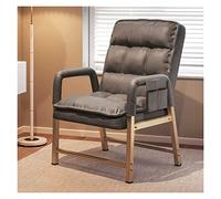 YCVAWEOD Sillón reclinable de Cuero con Respaldo Ajustable y Taburete: Silla de Acento de Espalda Alta para Comodidad y Estilo en Sala de Estar, Oficina o Dormitorio LWX