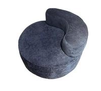 YCVAWEOD Sofá Redondo de Gran tamaño Silla Longue Interior, sofá de compresión con Forma de Cordero sofás Individual, para la Sala de Apartamentos de la Sala de Estar Grey-100 * 100 * 66cm LWX