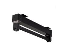 YCVAWEOD Soporte de colgilla de Ropa Extensible 25 kg Capacidad de Aluminio Ajustable Rack Barra telescópica silenciosa Ropa de Ropa Duradera - Diseño de Ahorro de Espacio de Color Nero. LWX