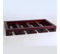 YCVAWEOD Soporte de Copa de Vino de Madera - Almacenamiento de encimera o encimera para hasta 12 Copas - Rack Nizer (Rojo, 47x25cm/18.5x9.8in) LWX