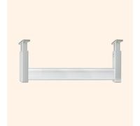 YCVAWEOD Soporte de la Varilla de Ropa de Techo Ajustable Silver 90cm (35 3/8 ")-Pastilla de Prenda Que Salva el Espacio para Almacenamiento de Dormitorio Durable Rendición con Soporte de Brida LWX