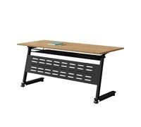 YCVAWEOD Tabla de conferencias Plegable Muebles de Escritorio de Oficina móvil para Ahorro de Espacio para Salas de reuniones Bibliotecas de Salas de capacitación (Natural 120x50x75cm) LWX