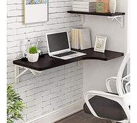 YCVAWEOD Tabla de Esquina L de Forma l montada en la Pared Plegable para la Oficina en el hogar Multifuncional (Blanco) LWX