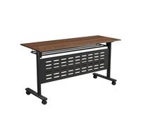 YCVAWEOD Tabla de reunión Plegable Tabla de capacitación de Escritorio de Oficina móvil para instituciones y bibliotecas educativas 160x50x75cm Muebles de Conferencia portátil LWX