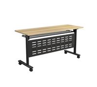 YCVAWEOD Tabla de reunión Plegable Tabla de capacitación de Escritorio móvil para escuelas y bibliotecas Tabla de Conferencia portátil Altura Ajustable (140x60x75cm) LWX