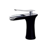 YCVAWEOD Tapas del Fregadero Taps de baño Supulio de un Solo manejo de la Cascada Fregadero de baño Palanza de un Solo manejo de un Solo Agujero Tapón de Montaje/F LWX