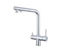 YCVAWEOD Toque de Cocina Moderno de 3 vías con Acabado Negro Spray con Acabado Negro LWX